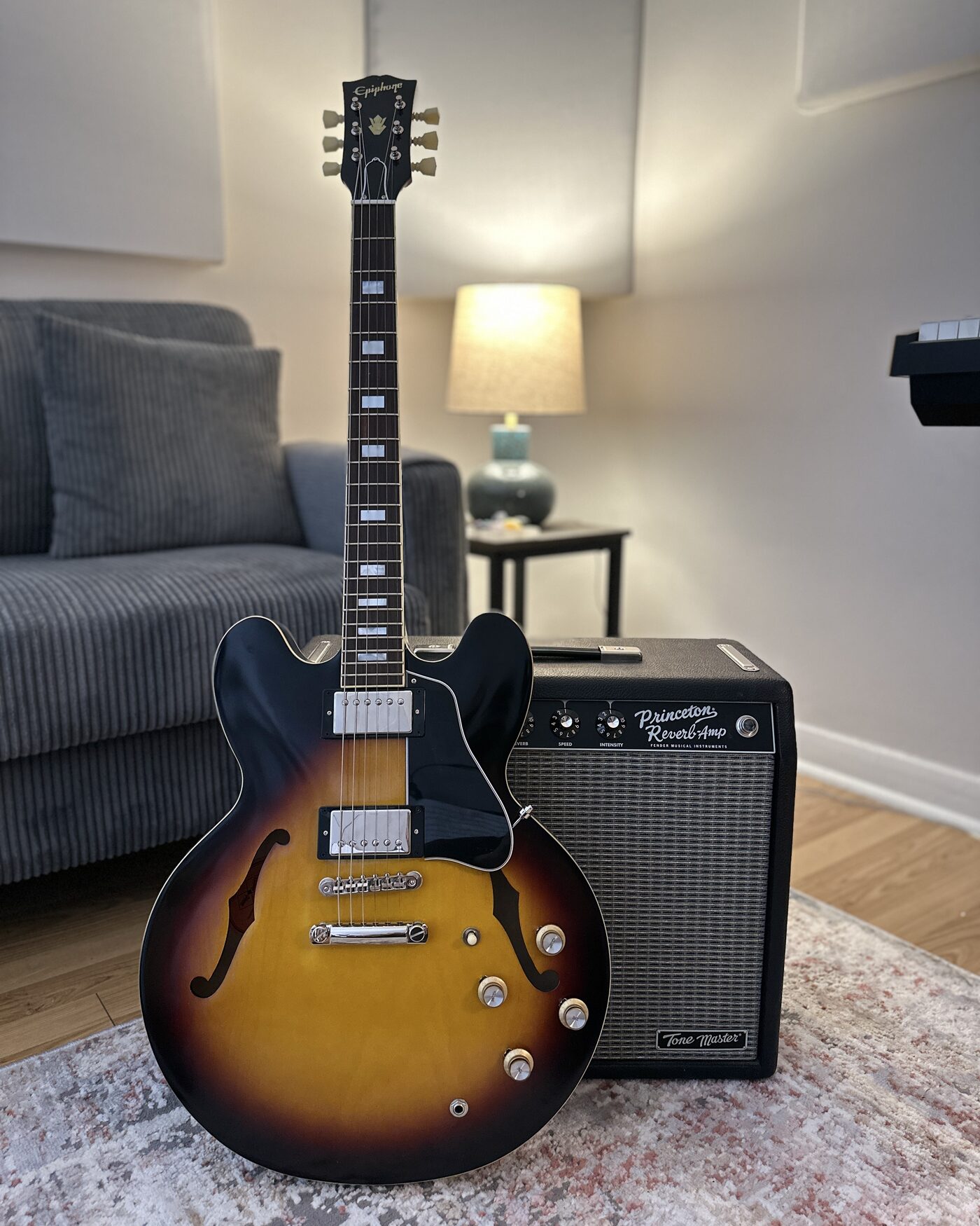 Epiphone ES-335 with Fender Princeton Reverb